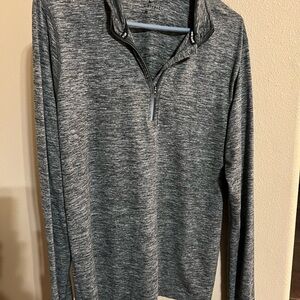 Men's Gray Quarter-Zip Sweater
